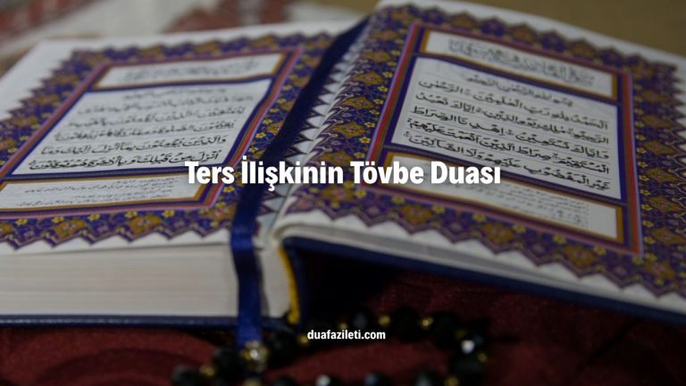 Ters İlişkinin Tövbe Duası